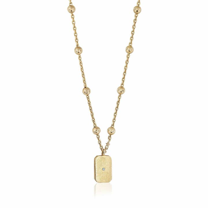 Lara | rechteckige Mini-Kugelkette für den Großhandel von Ela Rae Jewelry Llc.