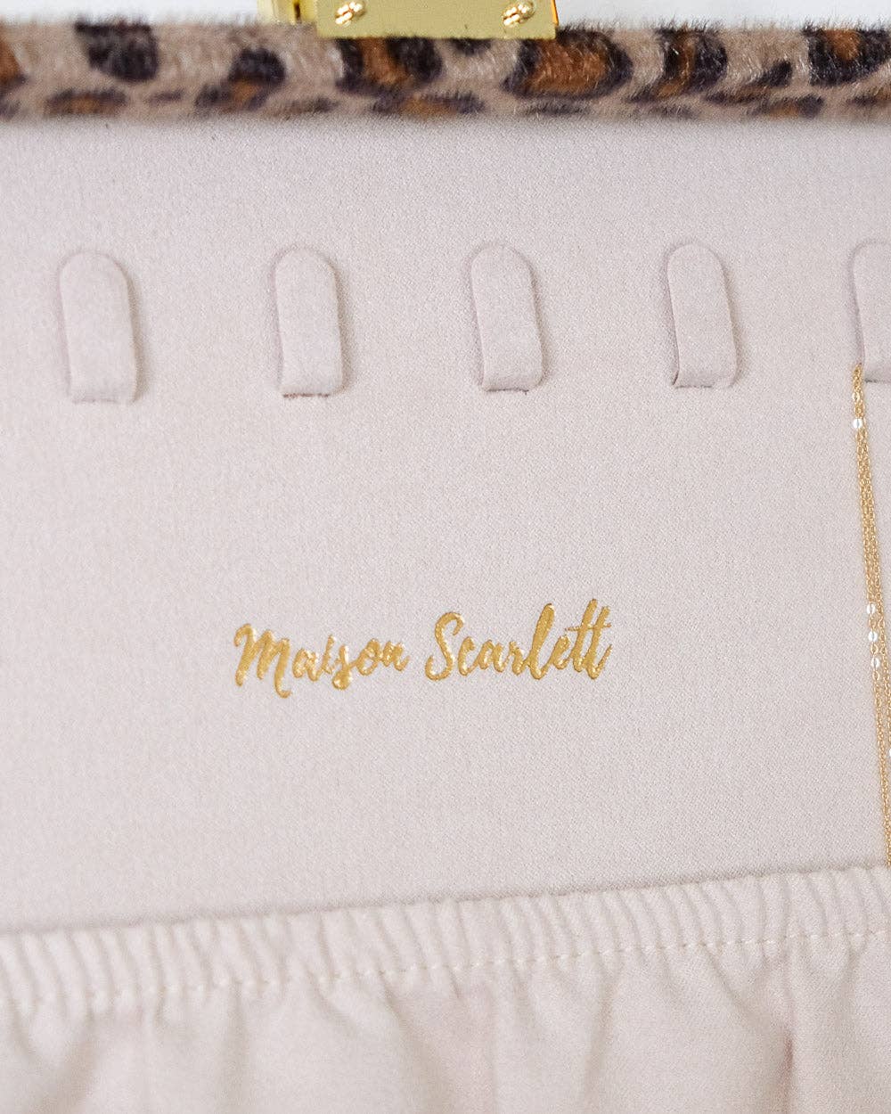 Leopard Denise smyckeskrin med leopardmönster för wholesale på Faire6