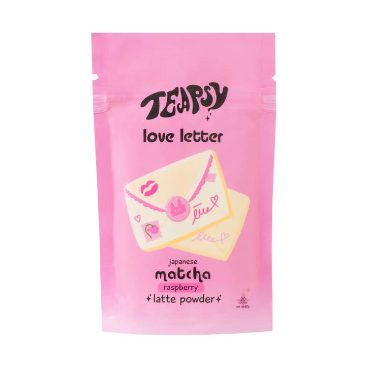 Raspberry Matcha "Love Letter" for wholesale by Teapsy