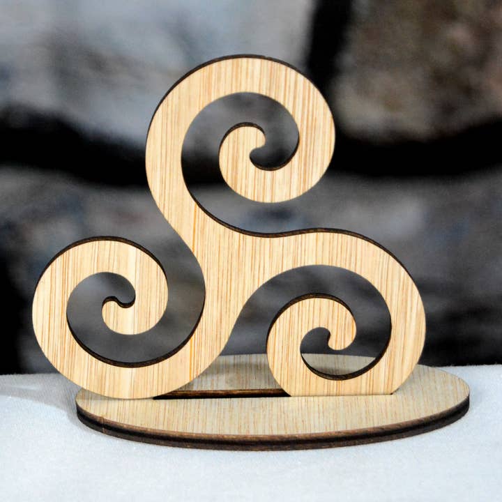 Celtic Triskelion Symbol, Irish decoration for wholesale by Tawny Barn