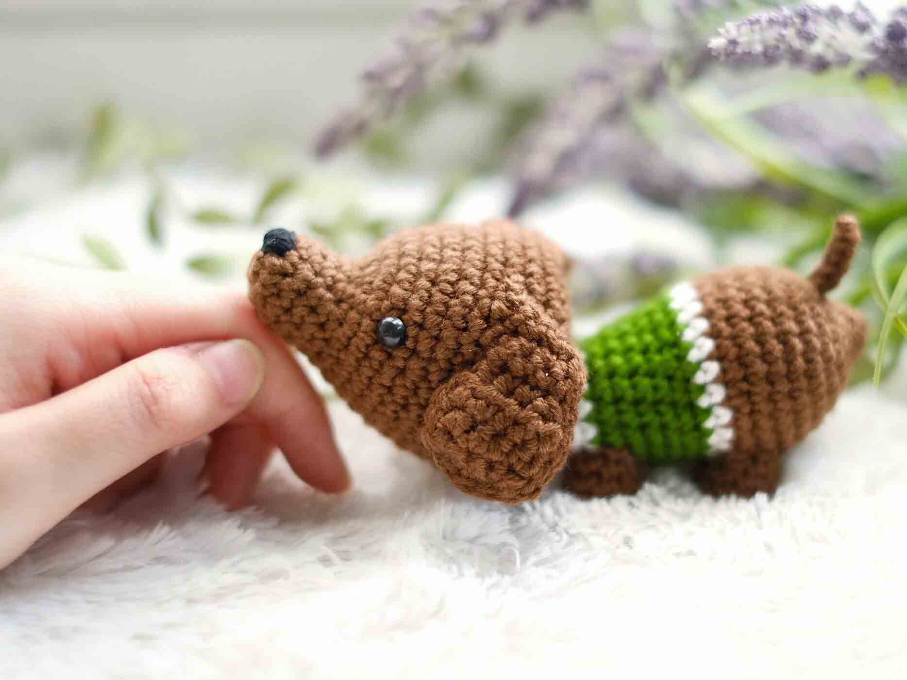 TOMOPOD LLC - Wholesale Stuffed/Plush Toy - Kids & Baby - Crochet The Dachshund Dog, Amigurumi Dog, Handmade Plushie2