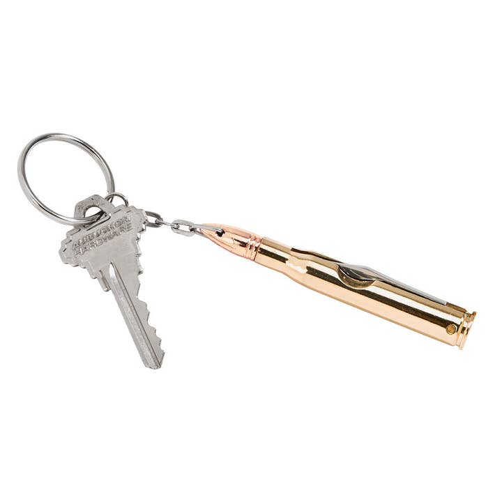 Creative Gifts International Inc. - Wholesale Keychain - Unisex - Bullet Shaped Keychainwith Knife, 5"L