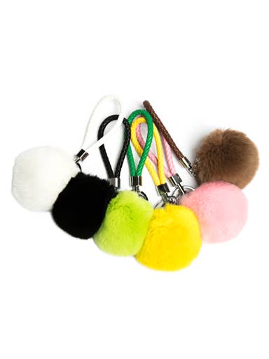Genuine Fur Bag Charm for wholesale by Kyi Kyi