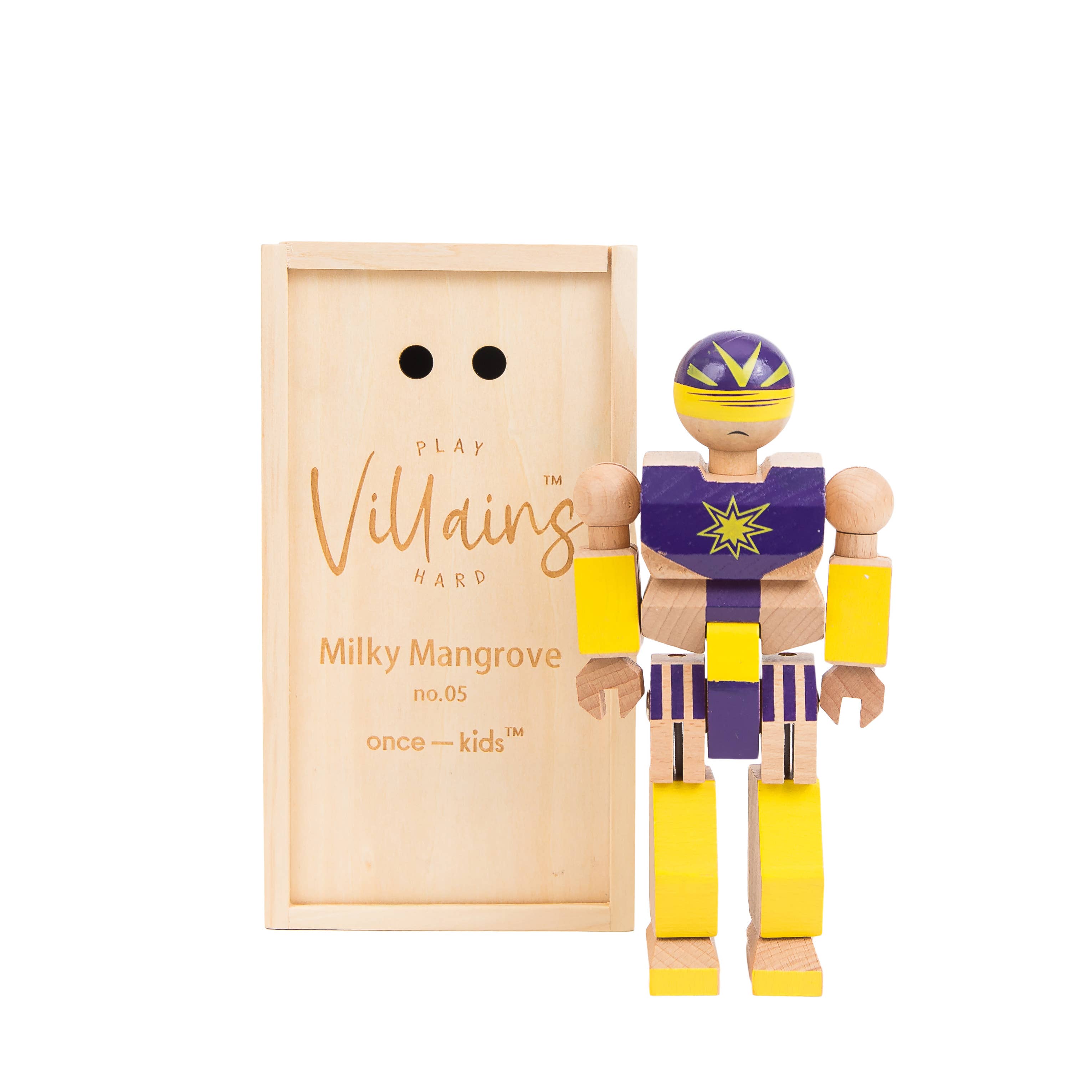 Once Kids - Vente Jouet en bois – enfant - Playhard Villains #5 Mangrove laiteuse8
