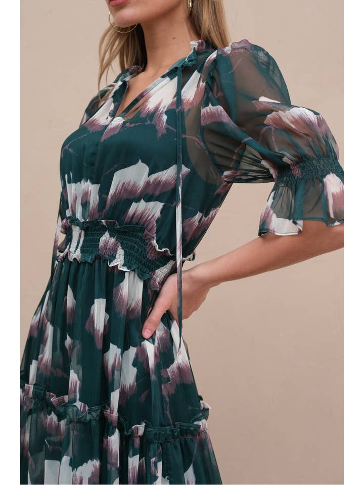 COMBO VERT Robe Épanouissement de Jardin - RD1022 en vente sur Faire4