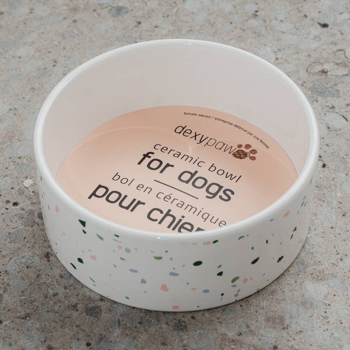 dexypaws – wholesale Husdjursskål - Katt och hund – Terrazzo matskål för hund0