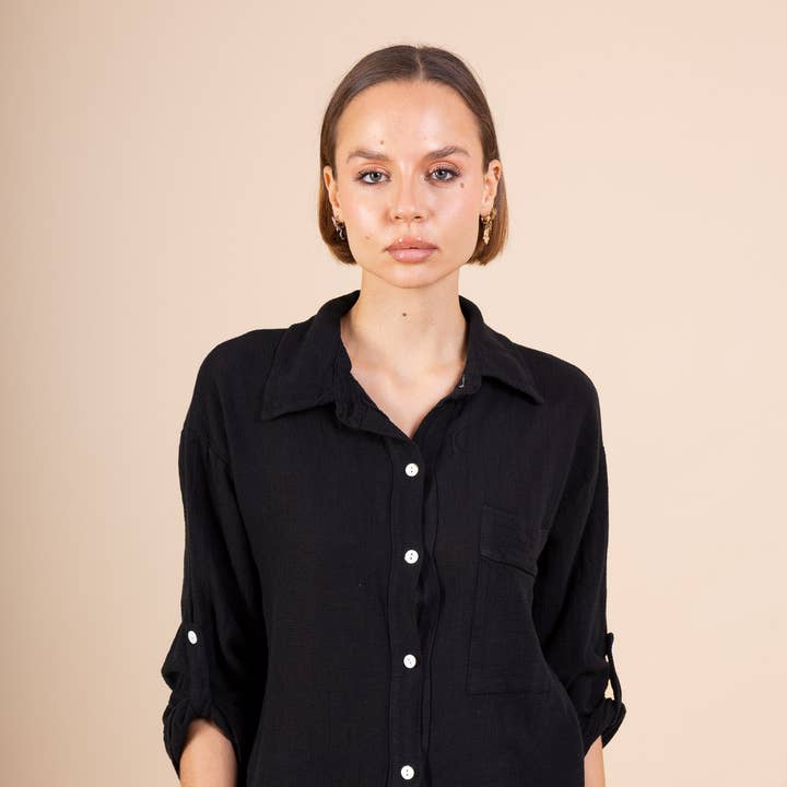 Top camicia in lino cotone 15782 e ulteriori Risultati per biancheria prezzi all'ingrosso. Resi gratuiti e termini di pagamento a 60 giorni su Faire in tendenza su Faire.