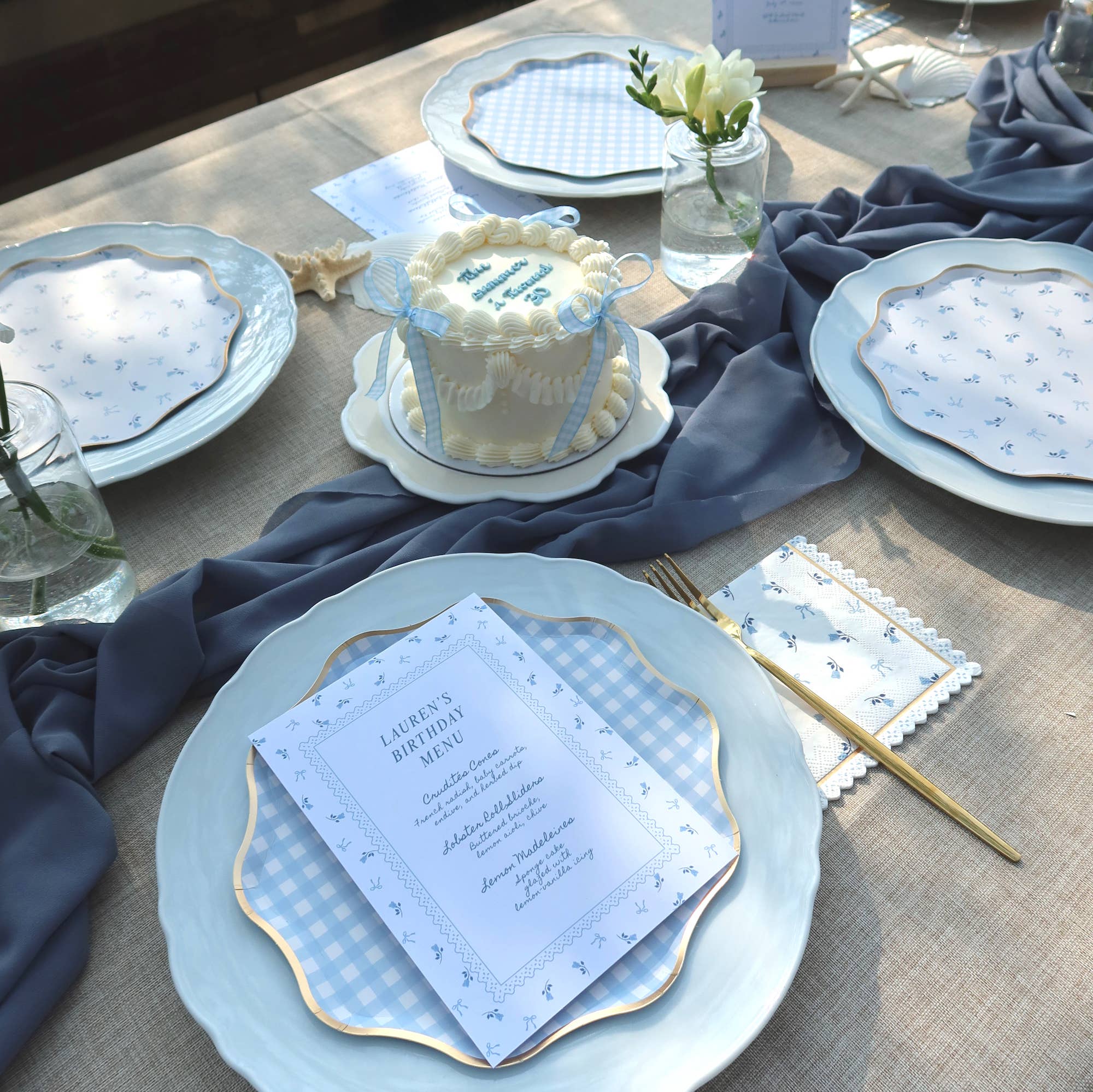 Harlow & Grey - Wholesale Disposable Plate - Coastal Pretty - Small Plates2