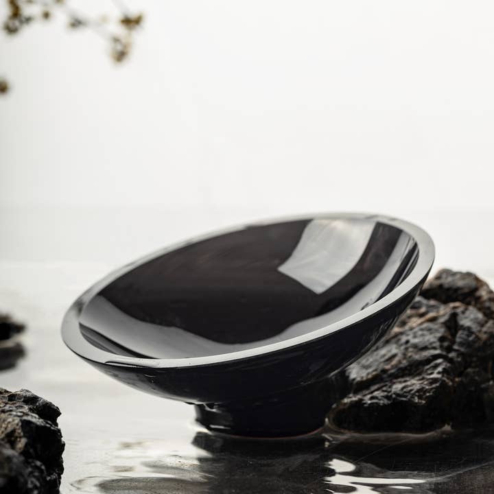 Element Accessories EU – Großhandel Dekorative Platte/Teller/Schüssel – Innovative Designschale aus hochwertigem Glas, RUD106