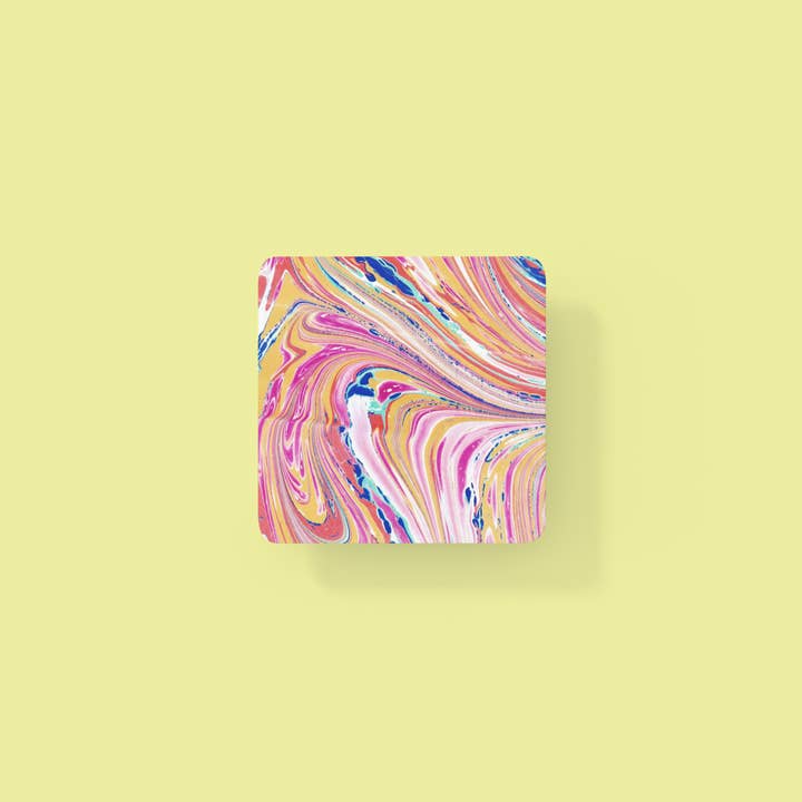 Marbling Art LLC - Wholesale Coasters - Hand-Marbled Ceramic Coasters - Unique Water Marbled Art4