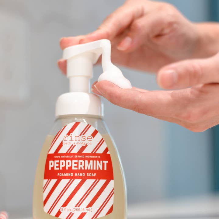 Peppermint Foaming Hand Soap | Castile | Refreshing for wholesale by Rinse Bath Body Inc