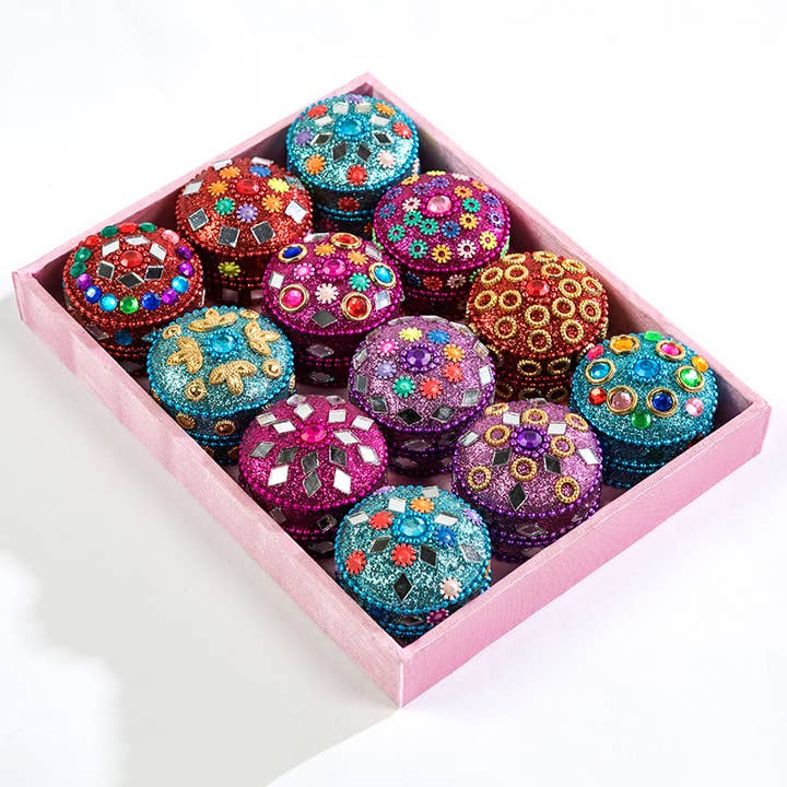 Tray of 12 Trinket Box for wholesale by Globe Enterprise