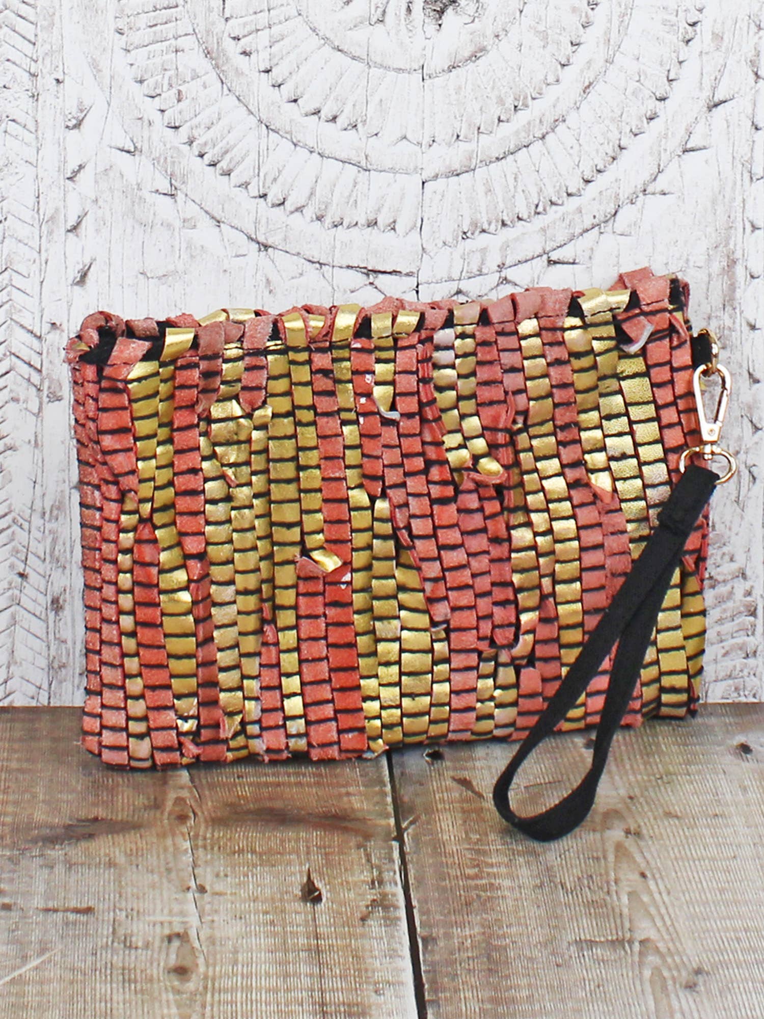 Suzie Blue - Venta al por mayor Bolso de mano - Mujer - BOLSO DE MANO DE CUERO RECICLADO DE RETAZOS0