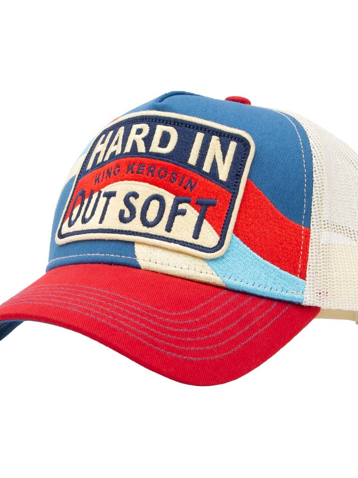 Truckerpet 'Hard In - Out Soft' in Blauw voor wholesale door KING KEROSIN