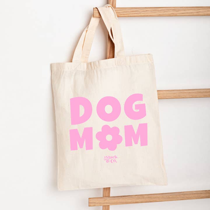 Dog Mom Market Tote for wholesale by Mack & Co.