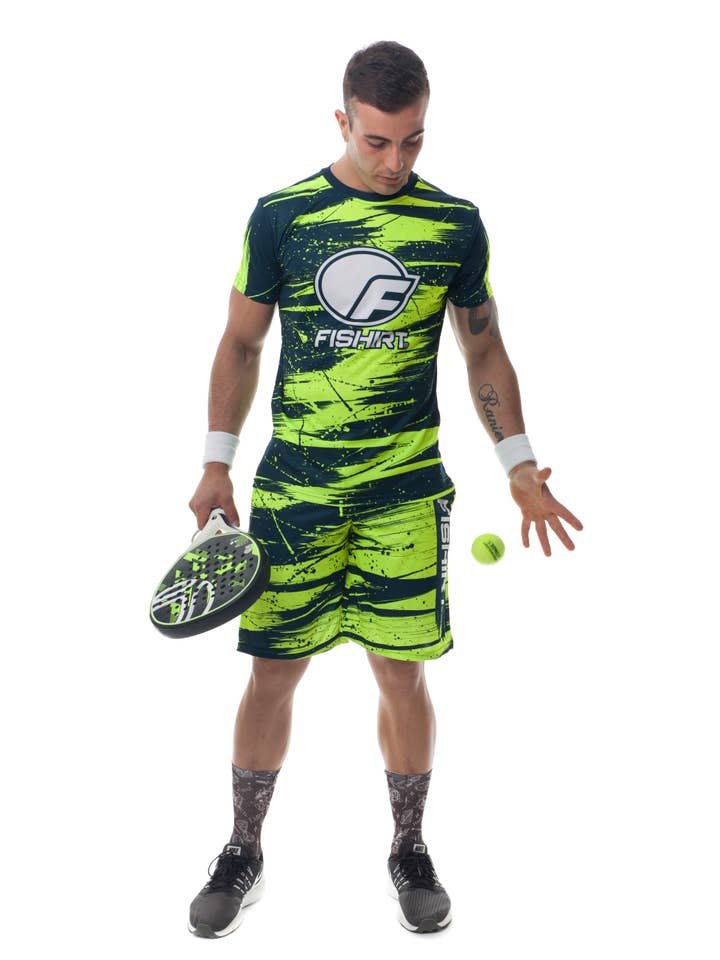 Fishirt - Vendita all'ingrosso Pantaloncini sportivi - Uomo - Padel Short- Pantaloncino Padel SMASH con le tasche1