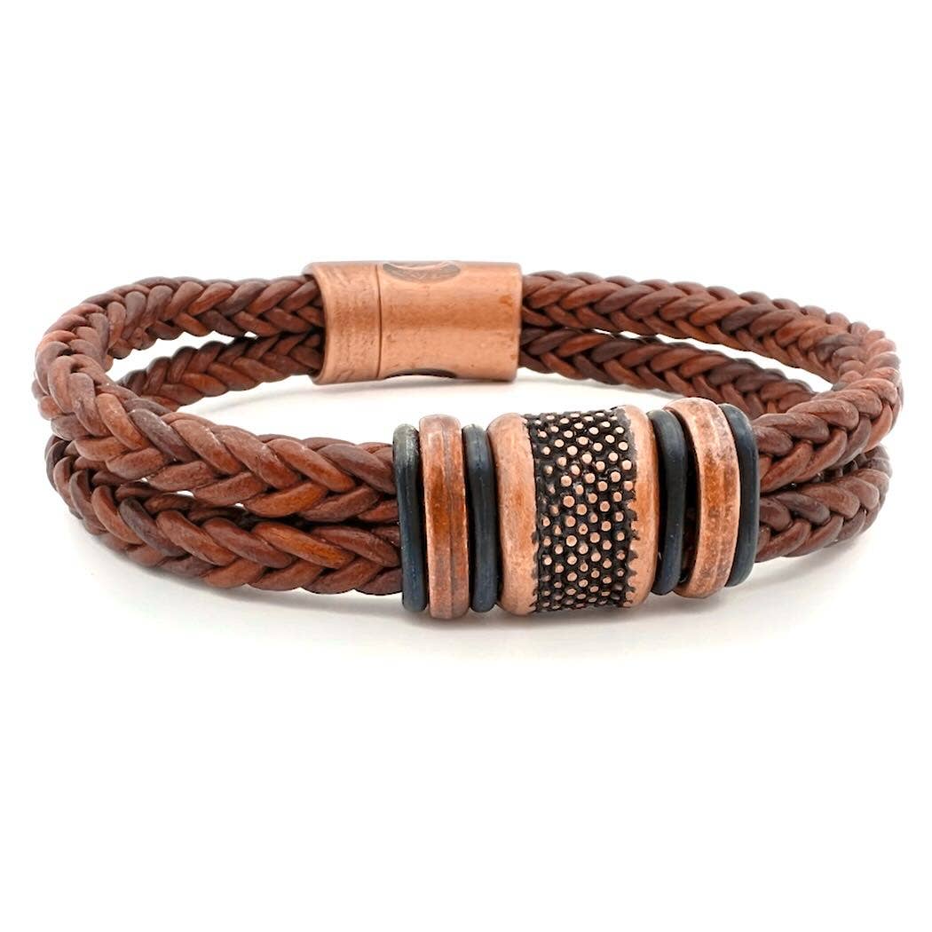 Montana Leather Designs - Wholesale Woven/Braided Bracelet - WI Outrigger Bracelet2