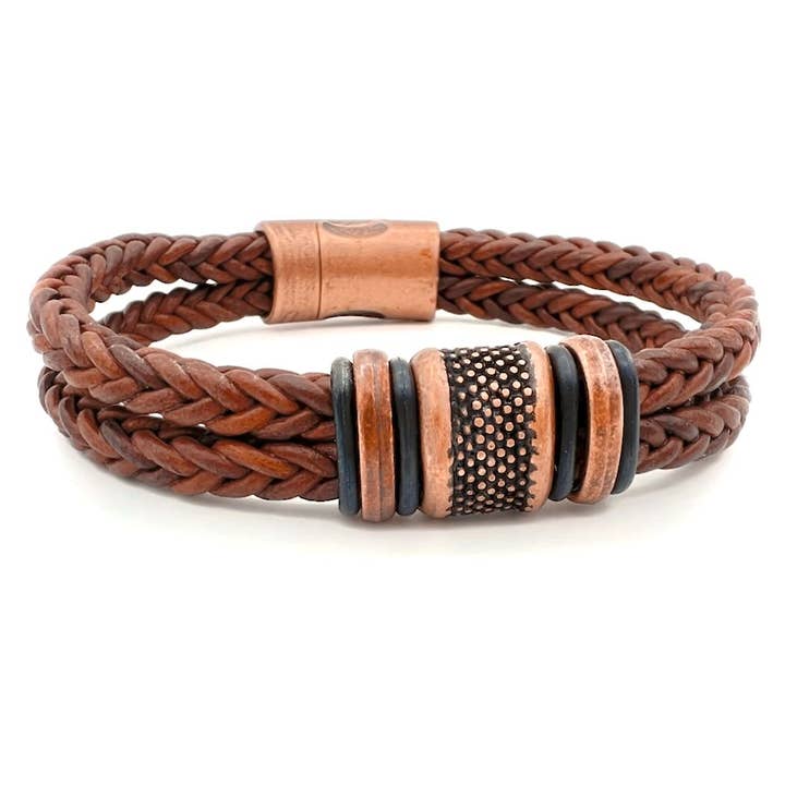 Montana Leather Designs - Wholesale Woven/Braided Bracelet - WI Outrigger Bracelet2