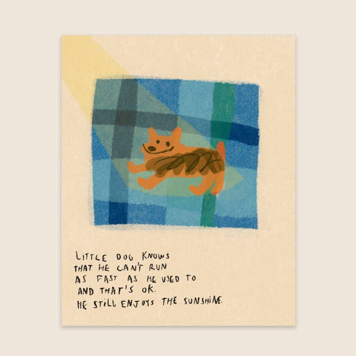 PETIT CHIEN ÂGÉ - Impression d'art pour la vente par Andrea Caceres