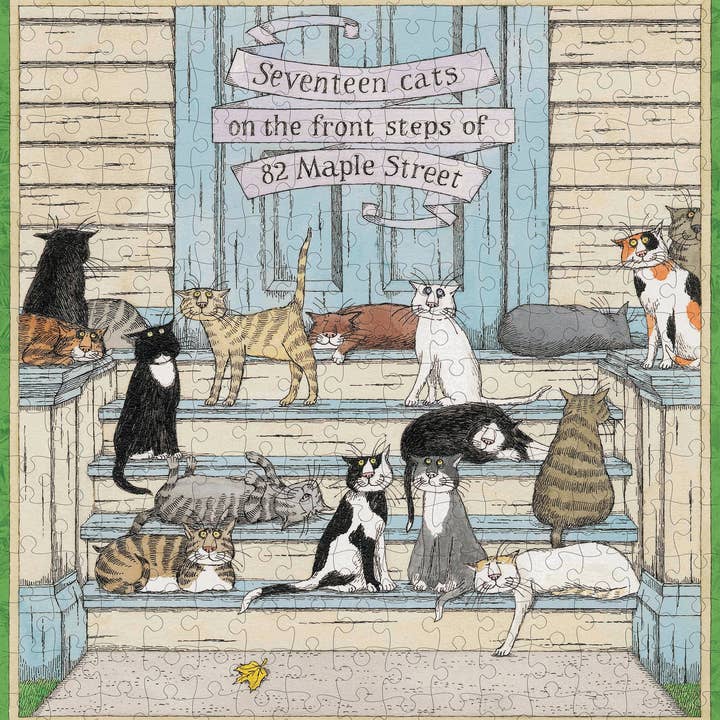 Pomegranate - Wholesale Puzzle - Adult - Edward Gorey: Seventeen Cats 300-Piece Jigsaw Puzzle1
