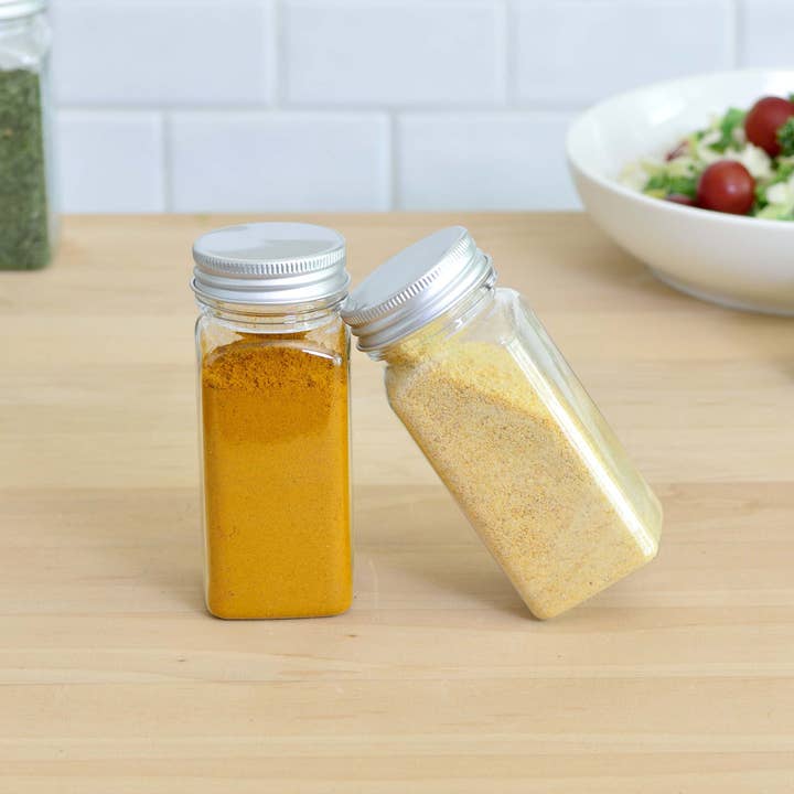 Youngever - Wholesale Jar - Youngever 12 Pack 5 Ounce Plastic Spice Jars, Shaker Tops1