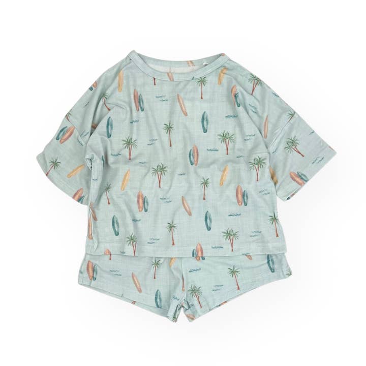Bamboo Boxy Tee & Short Set | Surf for wholesale by Emi Lei