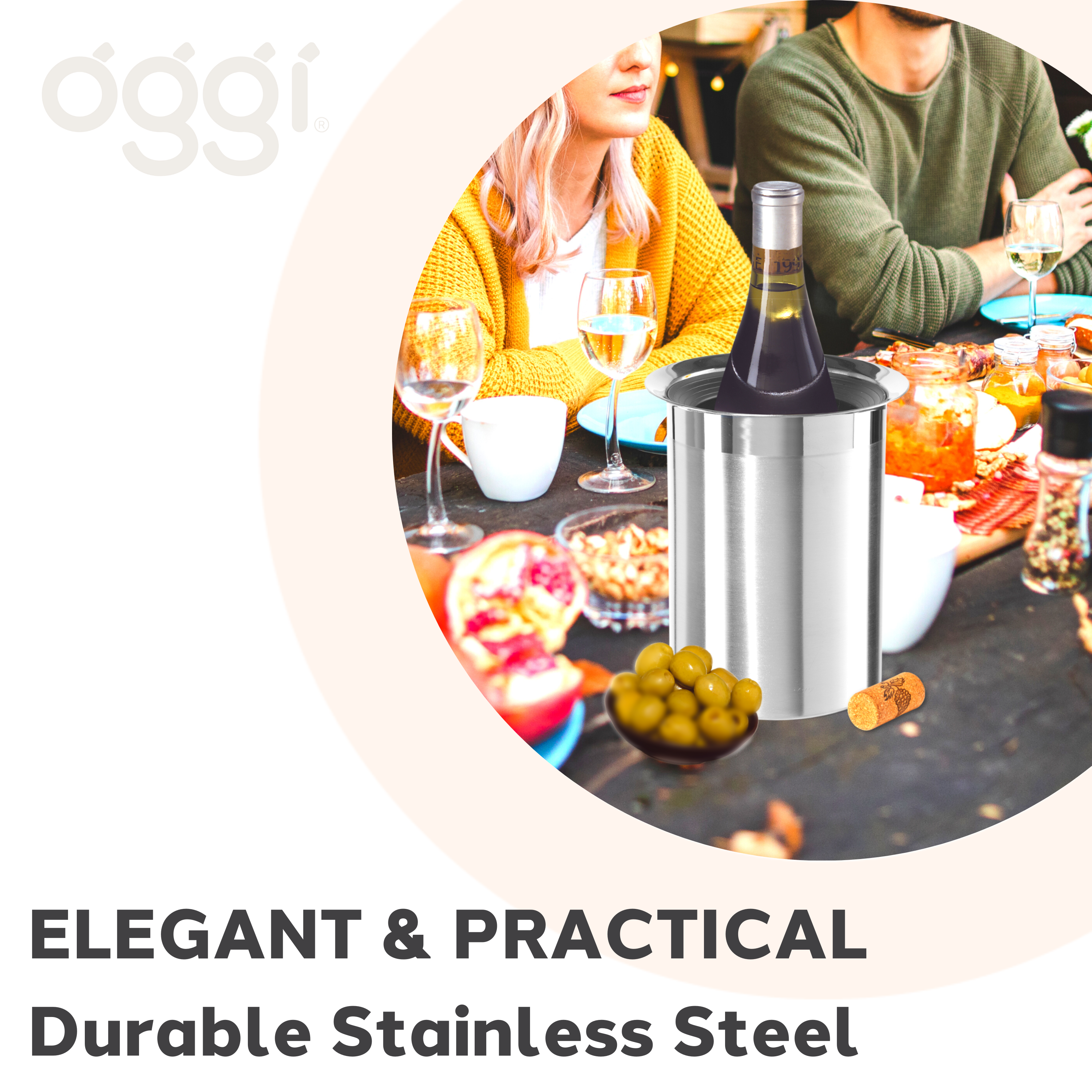 Oggi – wholesale Vinhink – Vinkylare - Rostfritt stål med frysinlägg5