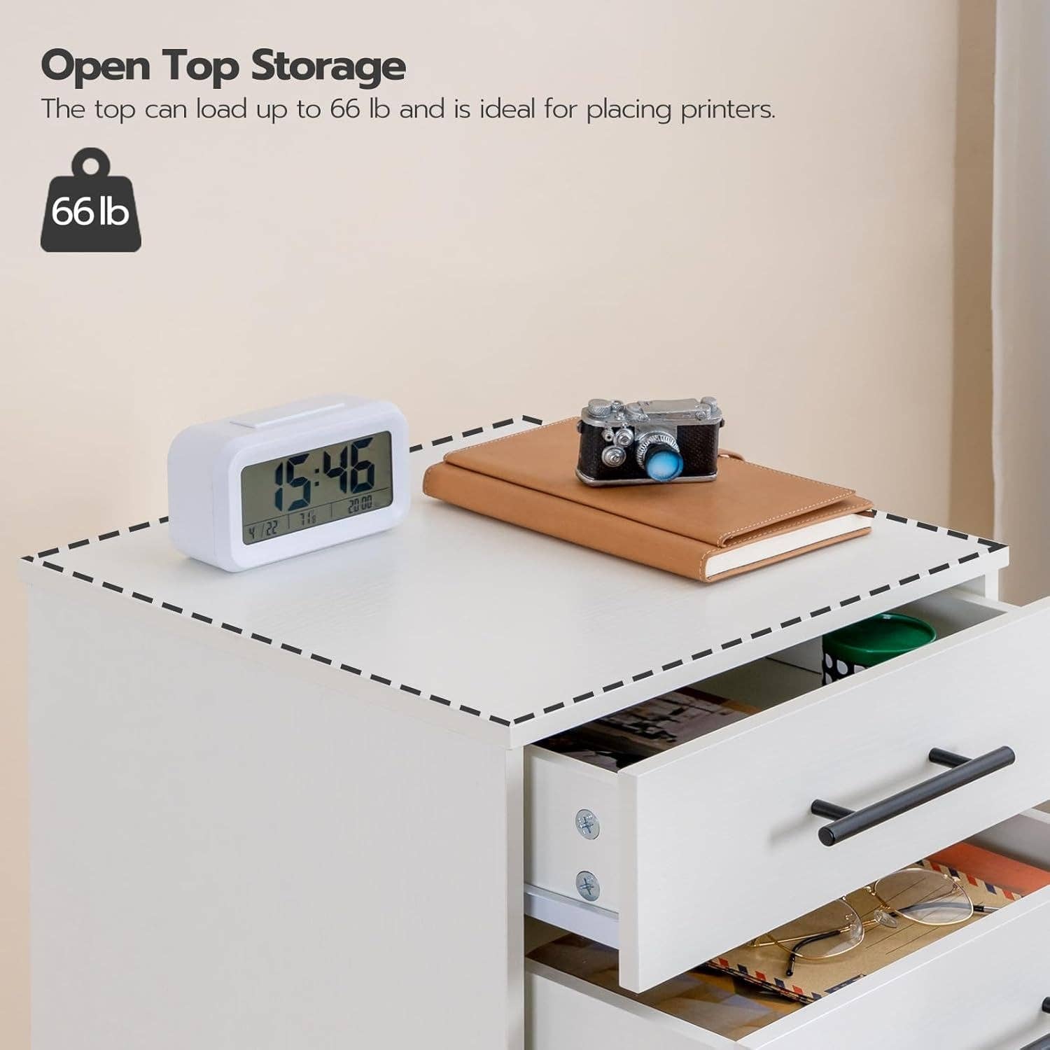 White 7 Drawer File Cabinet Storage For Home Office for wholesale on Faire6
