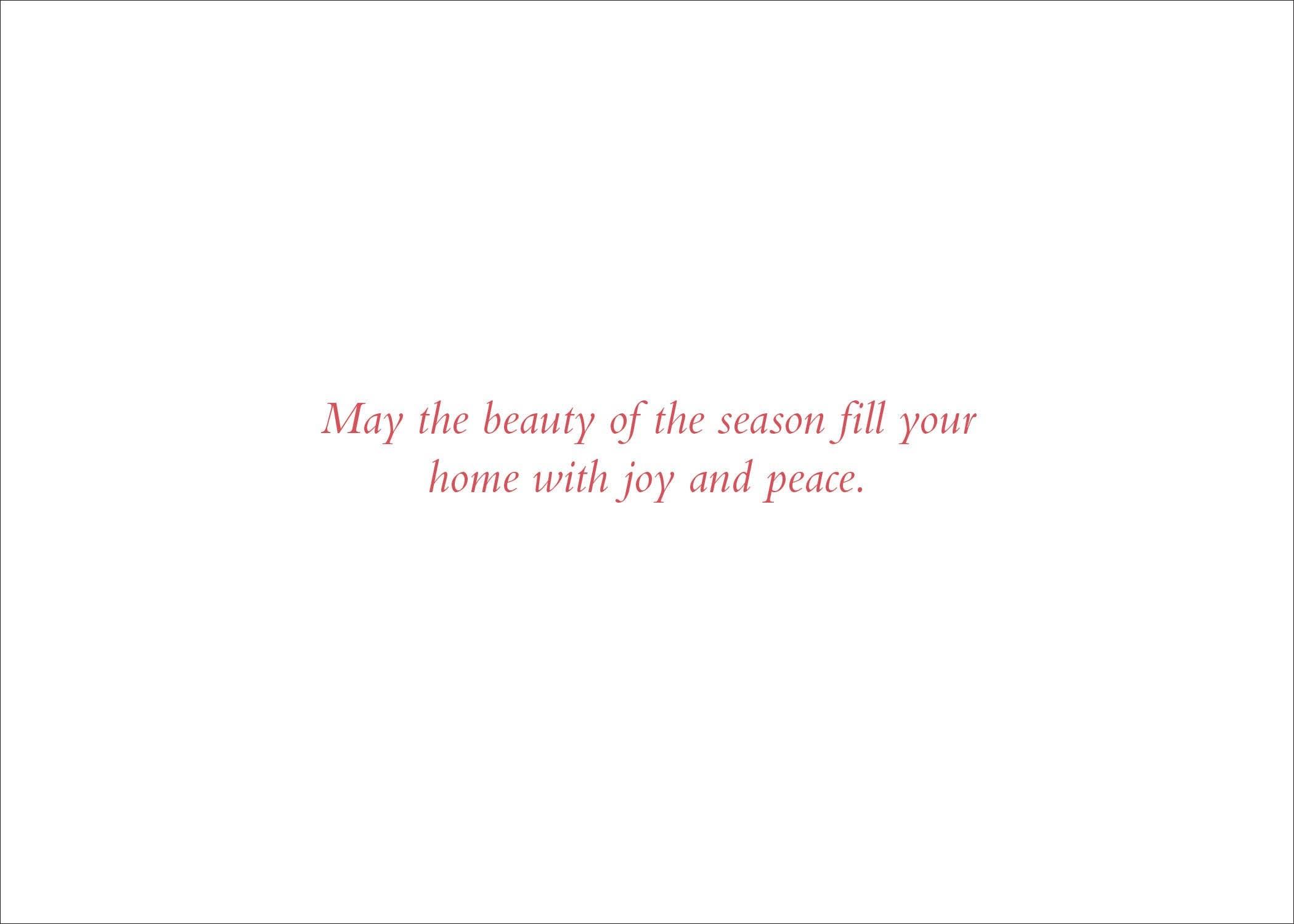 Peter Pauper Press - Wholesale Season's Greetings Card - Covered Bridge Deluxe Boxed Holiday Cards3