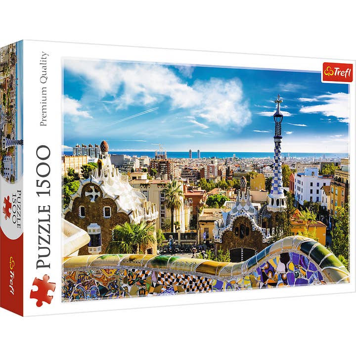1500 Piece Trefl Jigsaw Puzzle Park Güell, Barcelona, Spain for wholesale by TREFL by Bridge Toys
