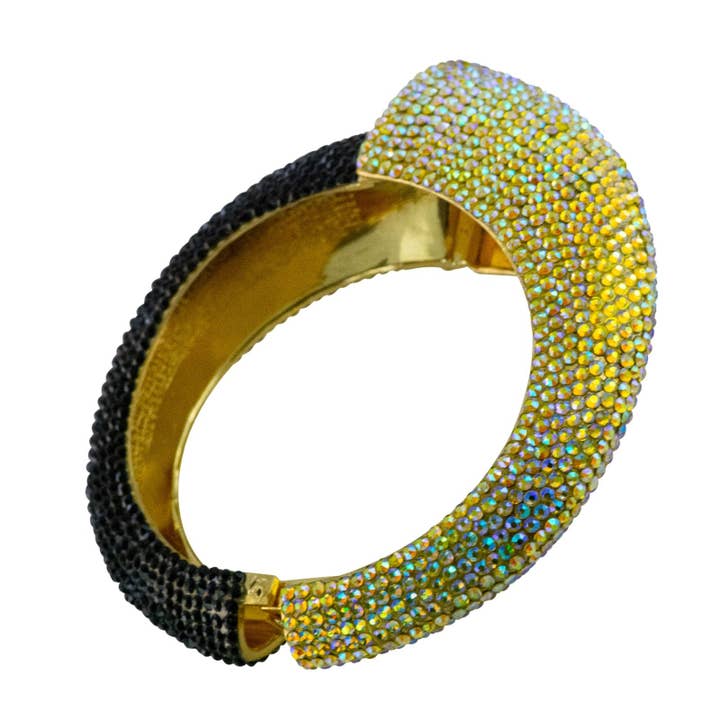 Sunshine Bracelet - Yellow & Black Crystals for wholesale by CLAUDIA LOBAO