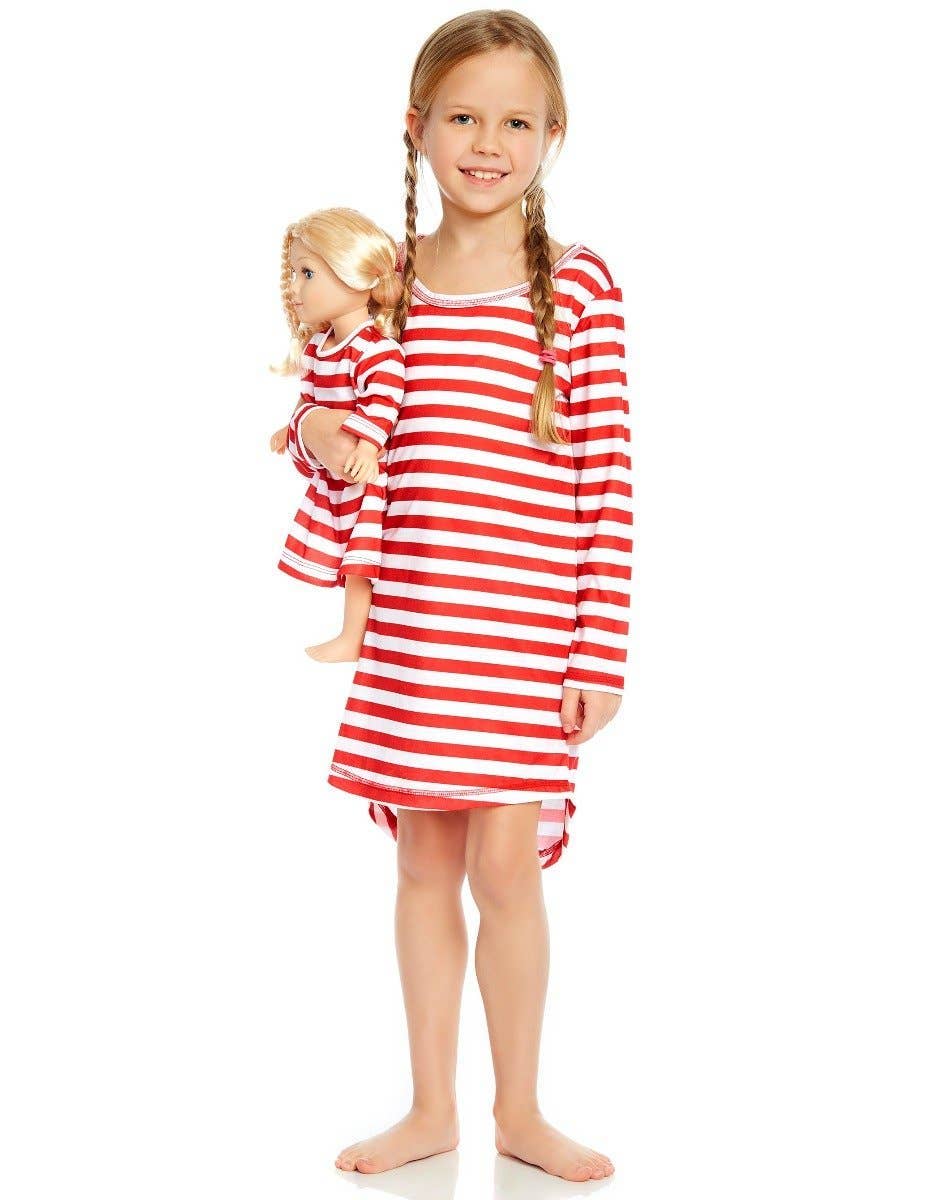 Leveret Pajamas - Wholesale Nightdress - Kids - Kids Girl & Doll Nightgown10
