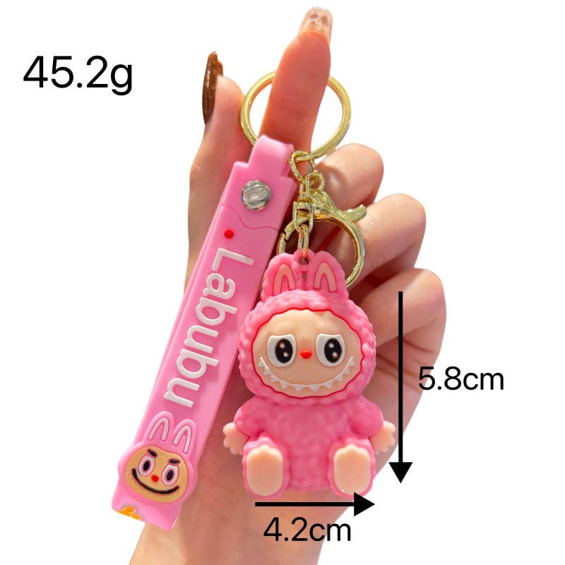 Little Trendy - Wholesale Keychain - Women's - Cute Silicone cute monster Keychain Bag Pendant7