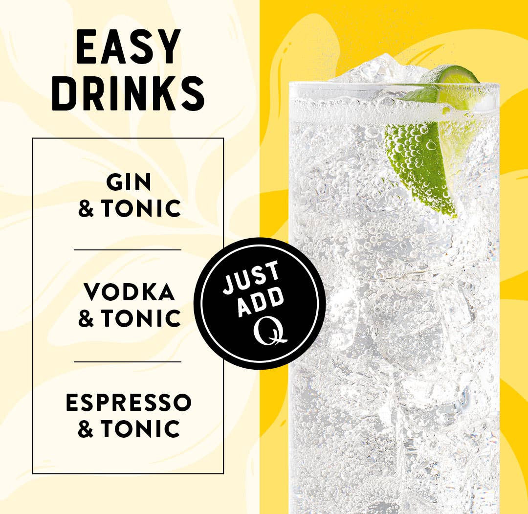 Q Mixers - Wholesale Cocktail Mix/Syrup - Q Mixers Premium Tonic Water - 4pk/7.5oz Cans8