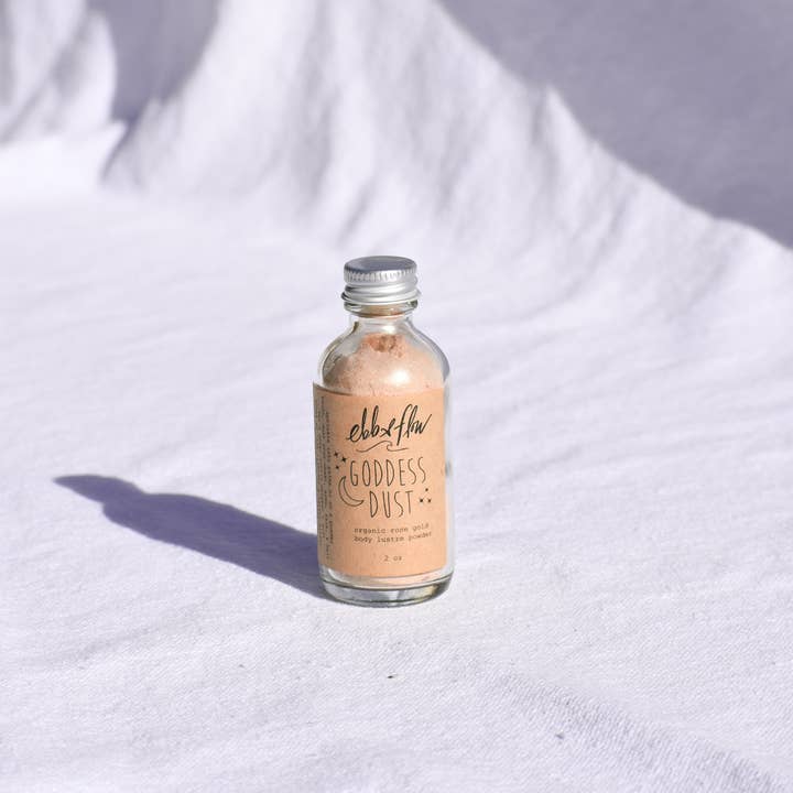 Ebb & Flow – wholesale Body glitter/shimmer – Goddess Dust - Organic Shimmer Powder, for face body & hair3