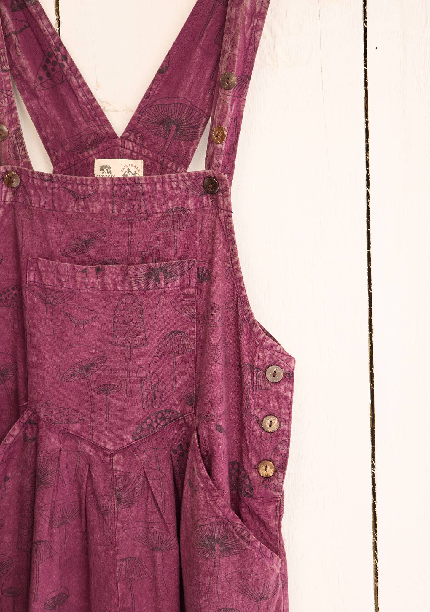 Namaste – wholesale Overalls – Women's – Mushroom Dungarees8