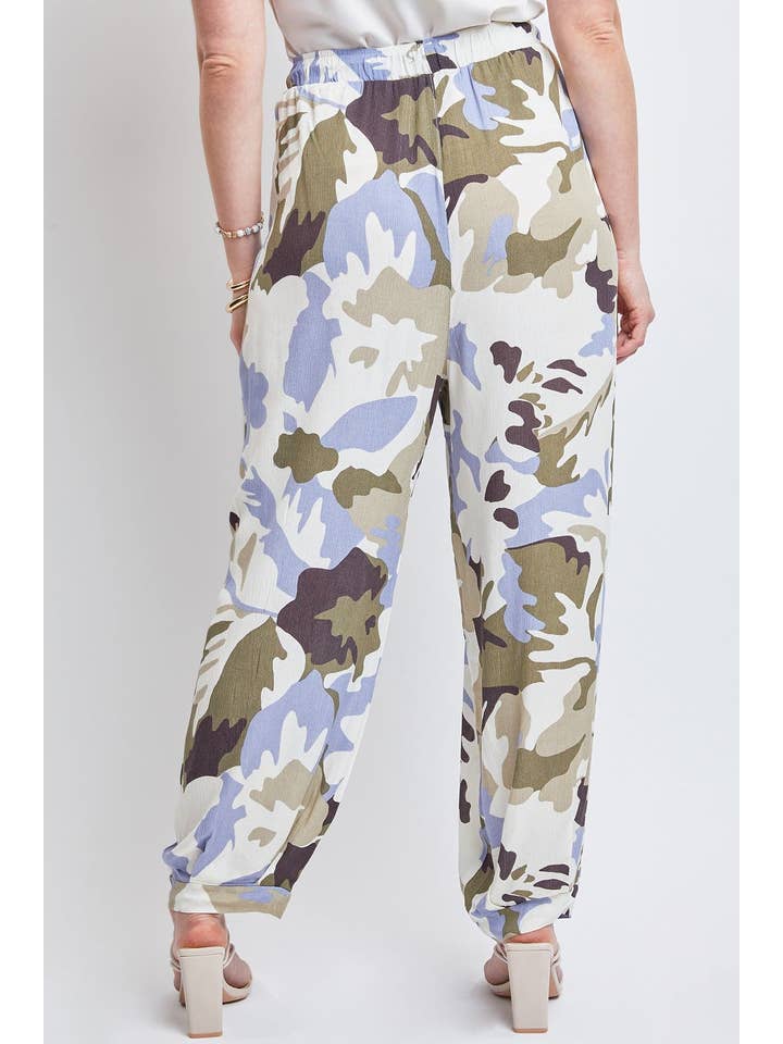 YMI - Wholesale Pants - Women's - Drawstring Wide Jogger Pant With Pleated Hem-WF1209CG15