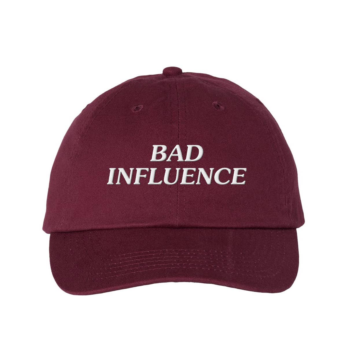 Lucky Luna Apparel - Wholesale Baseball Cap - Women's - Bad Influence Embroidered Dad Hat6