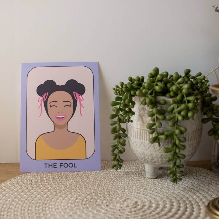 Imprimé Tarot Magique Pastel - The Fool pour la vente par Mulberry Moons