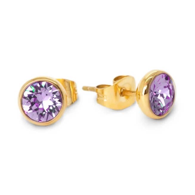 Pendientes de tanzanita dorada Mabel CZ de Melano Friends para venta al por mayor de Melano Jewelry