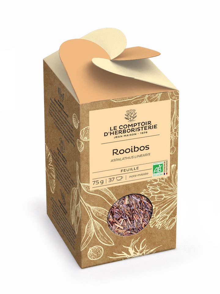 FOGLIA DI TÈ ROOIBOS BIOLOGICO 75G per la vendita all'ingrosso da parte di LE COMPTOIR D'HERBORISTERIE