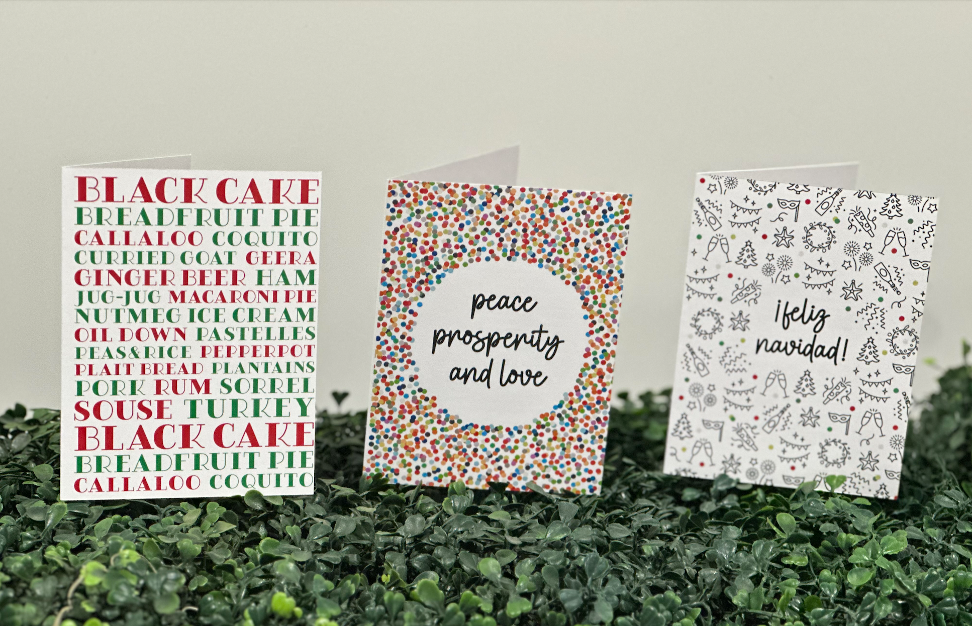 Junebug Ink - Wholesale Season's Greetings Card - Feliz Navidad (Recipe Inside)5