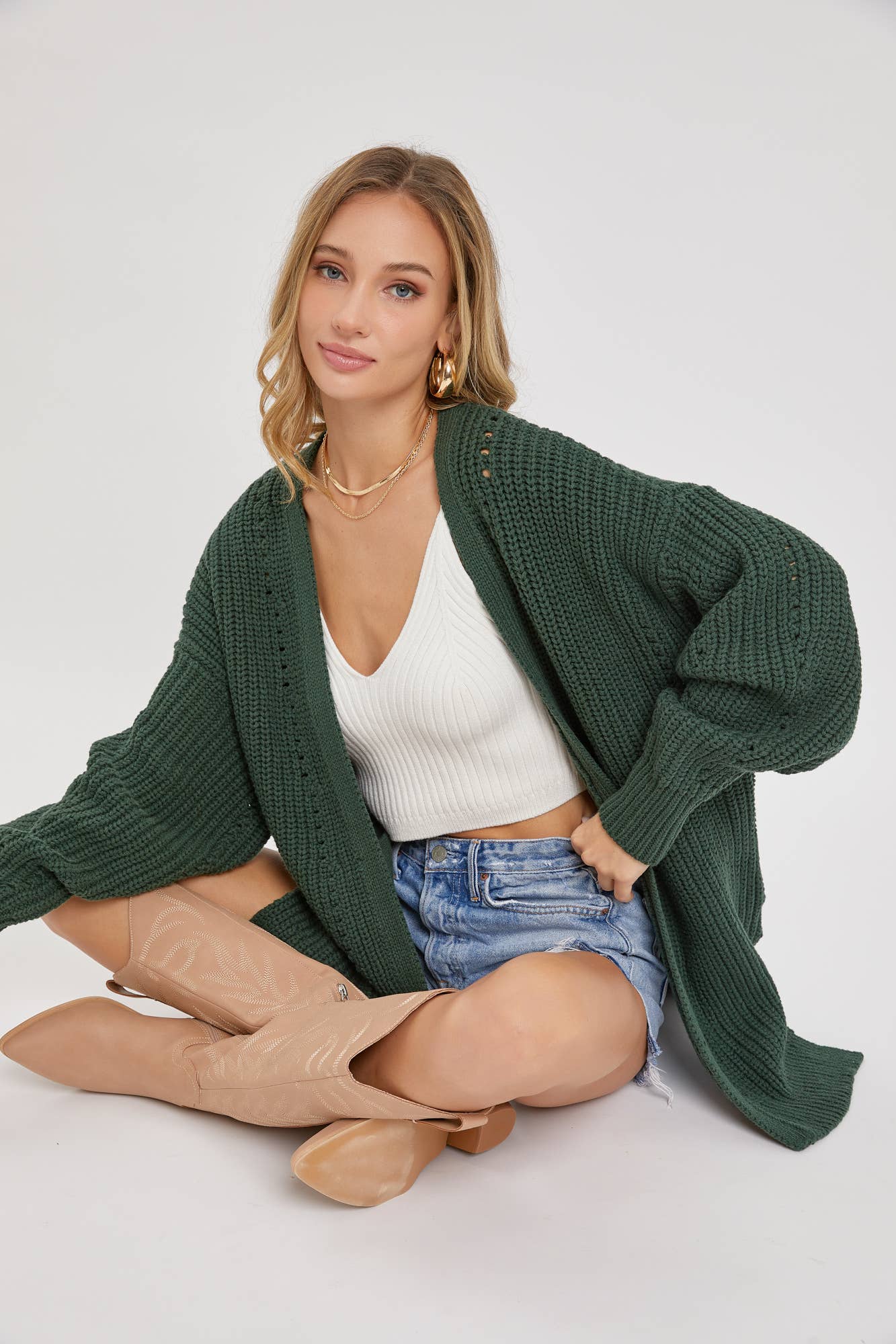 Sweet Lovely by Jen - Wholesale Cardigan - Women's - KNIT SWEATER CARDIGAN COMFORTABLE EFFORTLESS LOOK13