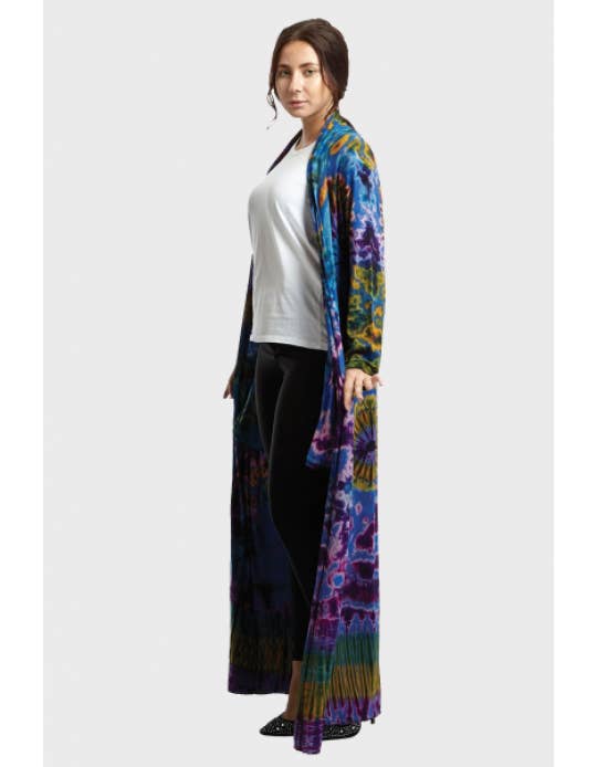 Kathmandu Imports - Wholesale Cardigan - Women's - Tie-Dye Cardigan/ Duster (TH-838)