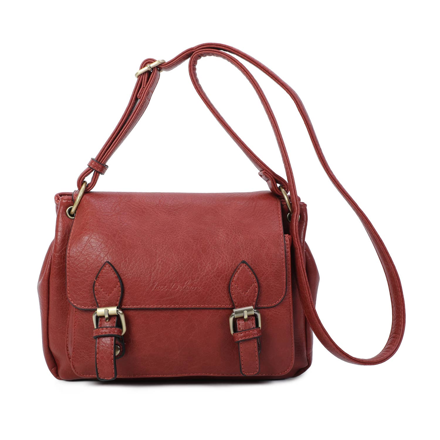 INES DELAURE - Wholesale Shoulder Bag - Women's - Compartmentalized satchel, satchel shape, medium size2