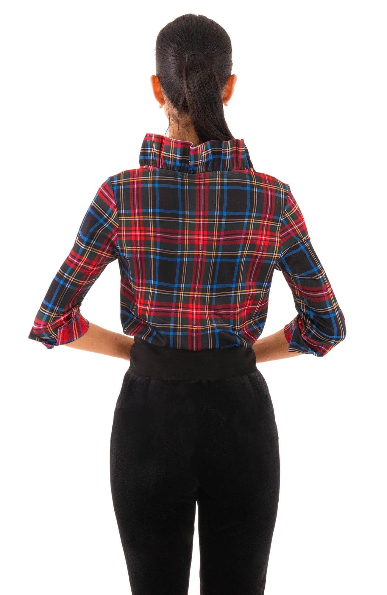 Gretchen Scott LLC - Wholesale Blouse - Women's - Ruffneck Top - Duke of York14