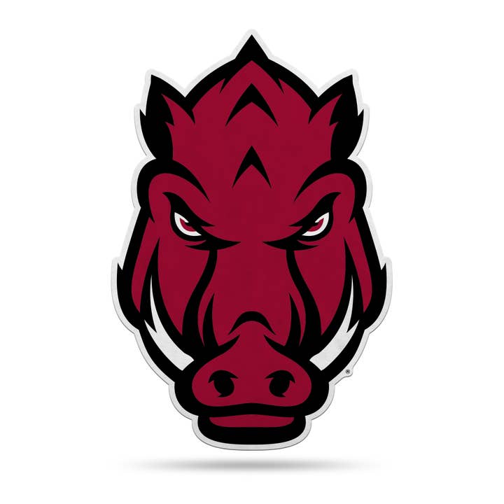 Arkansas Mascot Logo Shape Cut Pennant for wholesale by Rico Industries
