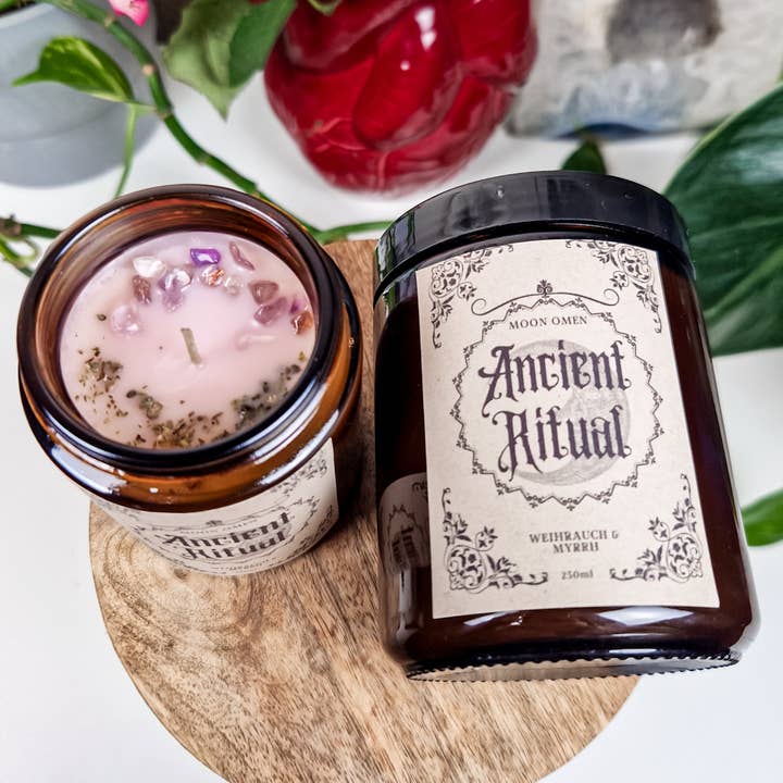Duftkerze 'Ancient Ritual' - Weihrauch & Myrrhe für den Großhandel von Moon Omen