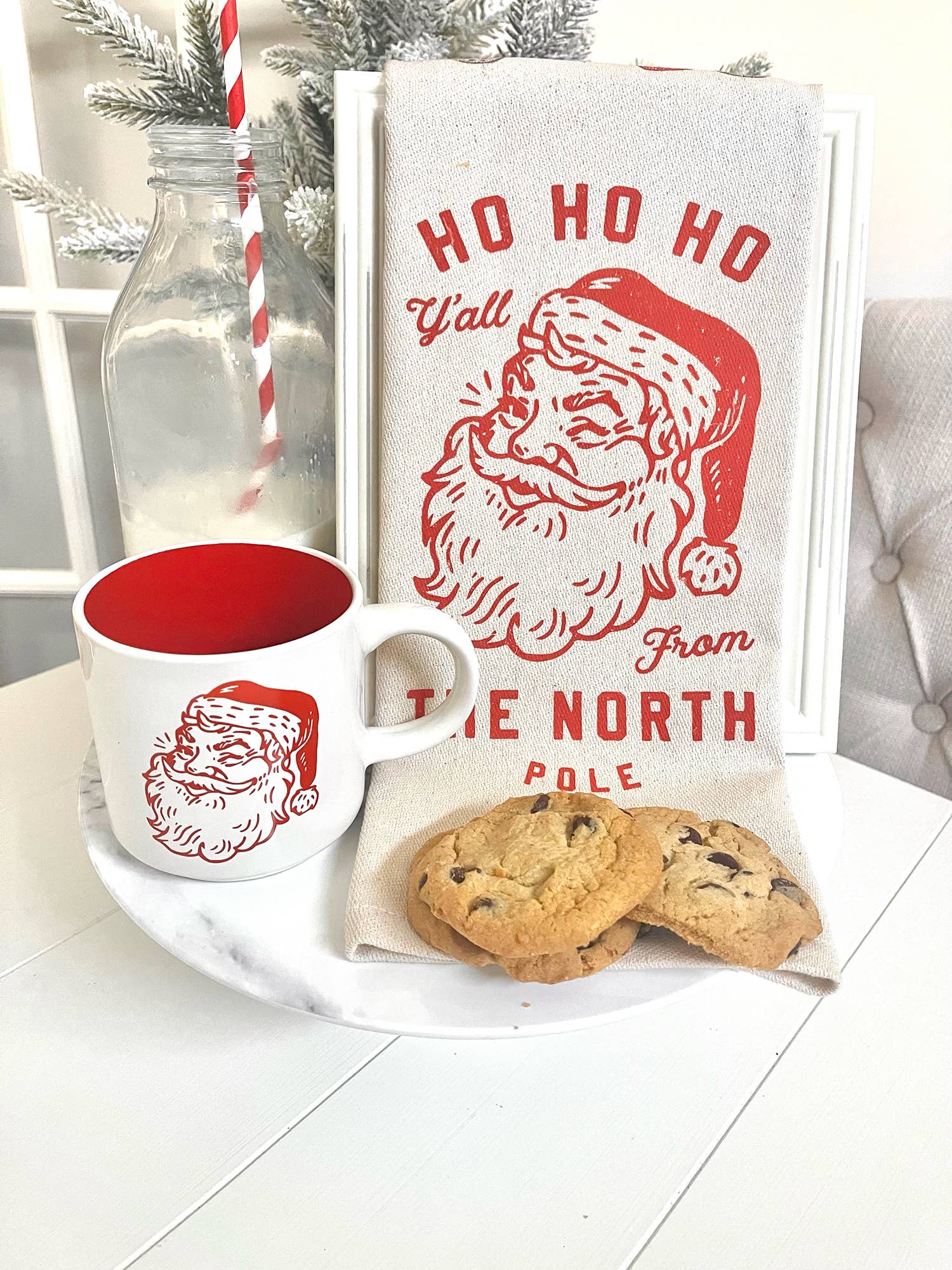 SOUTHERN FRIED DESIGN BARN - Wholesale Coffee Mug - Winking Santa Mug2
