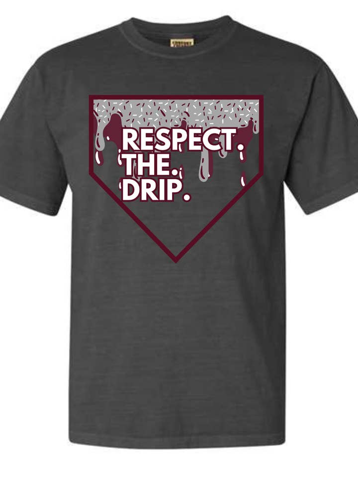 Mudbugs BTQ - Wholesale Screen Printed T-Shirt - Unisex - Respect The Drip - Baseball Tee2